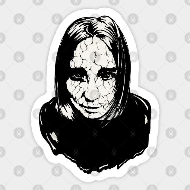 Beth Gibbons Portrait Art Sticker by surmind